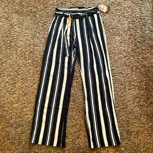Bebop Rayon Elastic Waist Soft Trouser Pants with Waist Tie NWT Size Small